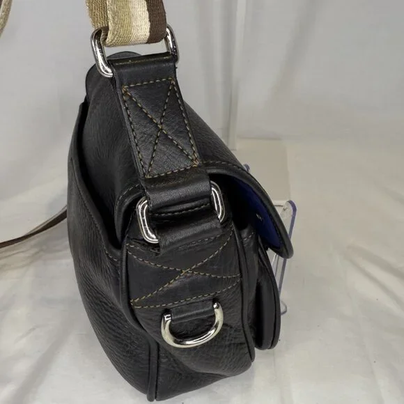 Vintage Coach Leather Field Bag, 9609, Blue Interior, Crossbody Strap, EUC - Picture 8 of 15